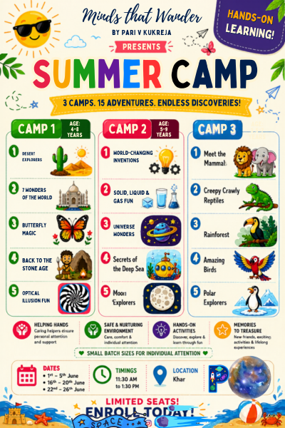 Camp 1: Minds that Wander Summer Camp| Khar